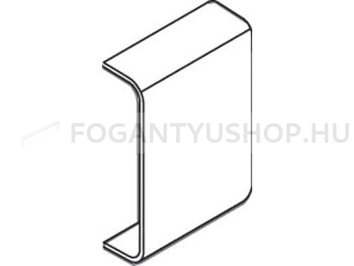 HARN IMPAZ - Fémoldalas fiók, részleges kihúzású, 85x350mm (402035) - Fehér porfestett acél