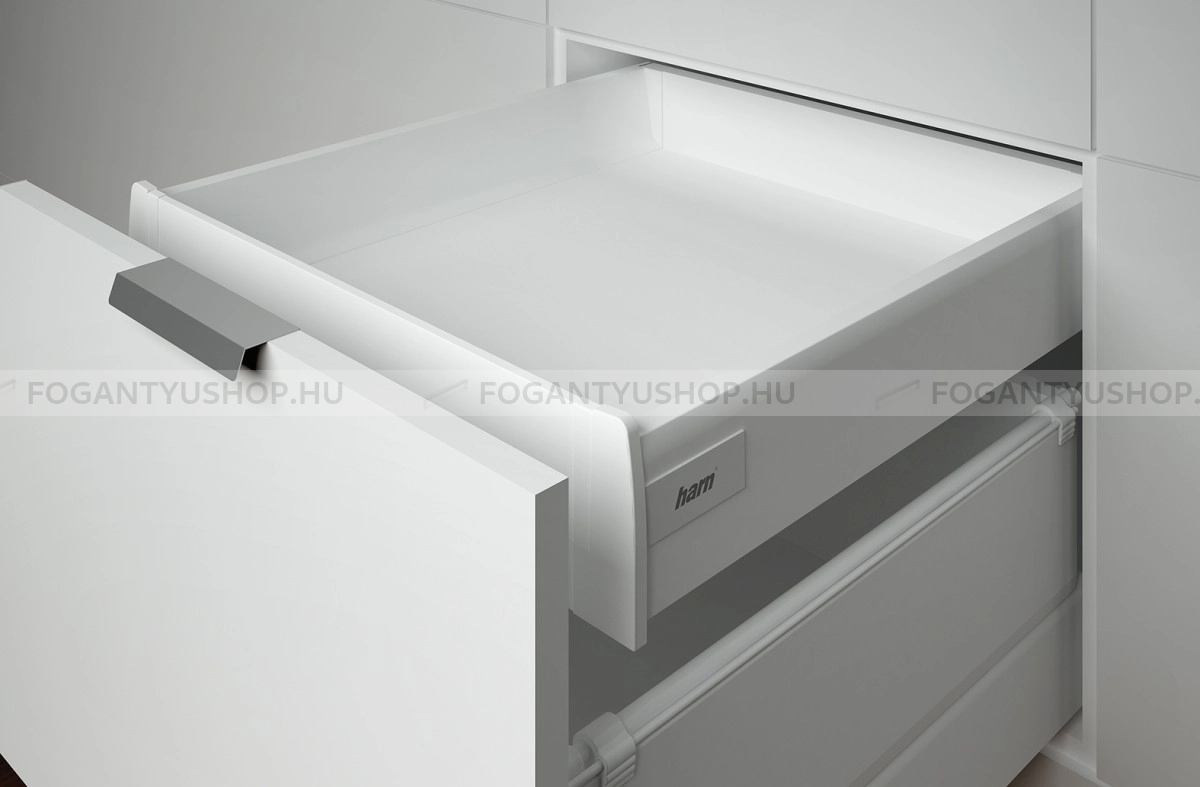 HARN-RITMA-CUBE-S---Duplafalu-femoldalas-belso-fiok-83x270mm-max.-35kg---Feher-porfestett-acel