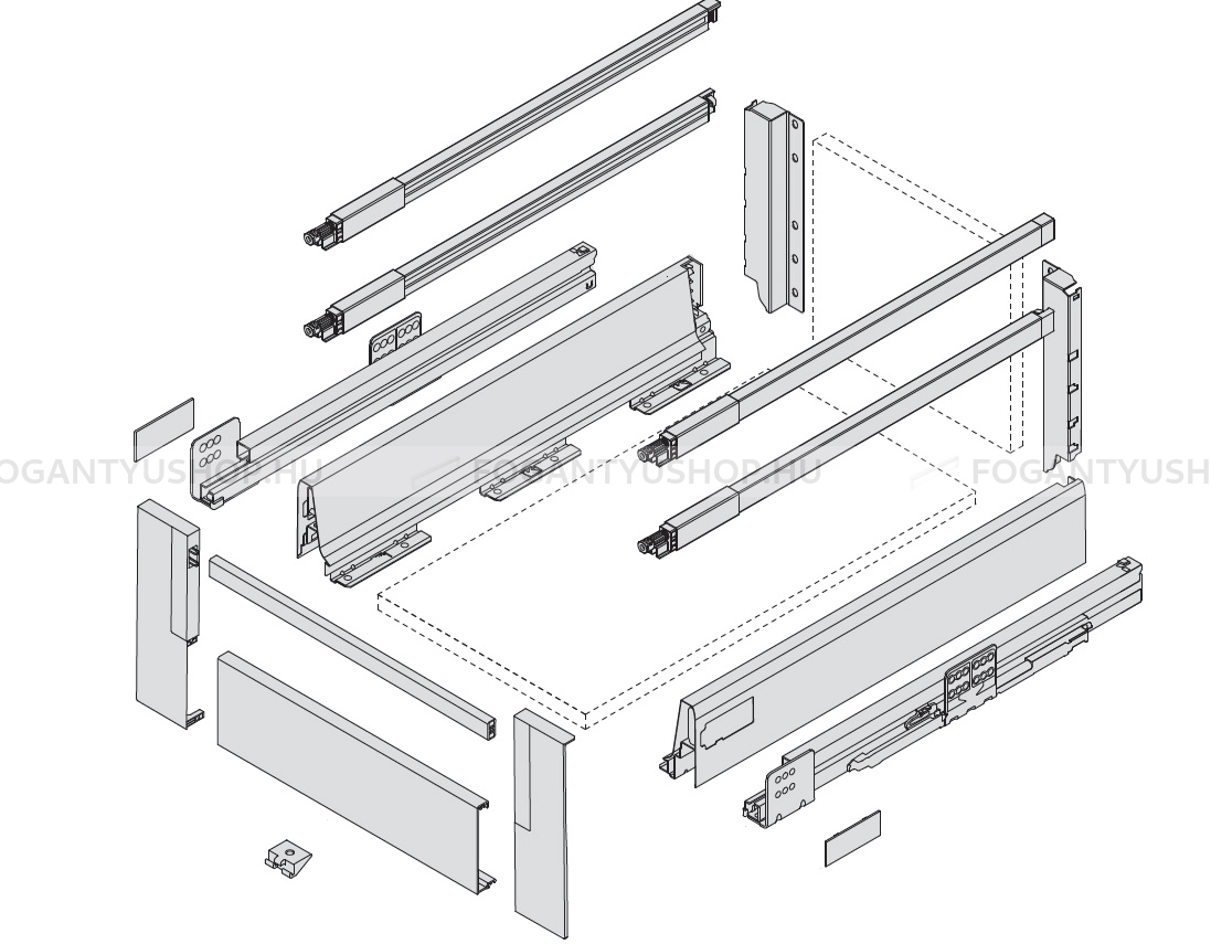 HARN-RITMA-CUBE-H---Duplafalu-femoldalas-belso-fiok-dupla-szogletes-oldalkorlattal-83x400mm-max.-35kg---Metalszurke-porfestett-acel