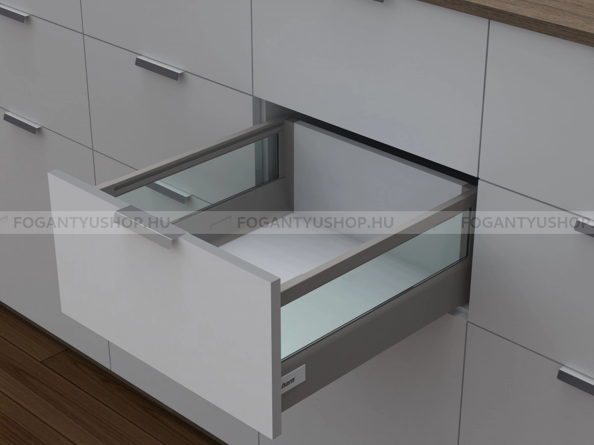 HARN---RITMA-CUBE-H---Duplafalu-femoldalas-fiok-magasitott-szogletes-oldalkorlattal-83x450mm-max.-35kg---Metalszurke-porfestett-acel