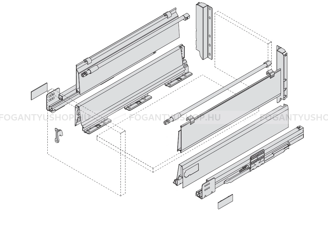 HARN-RITMA-CUBE-HSE---Duplafalu-femoldalas-fiok-szogletes-magasitott-oldalakkal-83x500mm-max.-60kg---Metalszurke-porfestett-acel