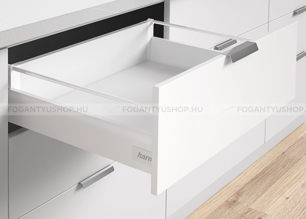 HARN-RITMA-CUBE-M---Duplafalu-femoldalas-fiok-kerek-oldalkorlattal-83x550mm-max.-35kg---Feher-porfestett-acel
