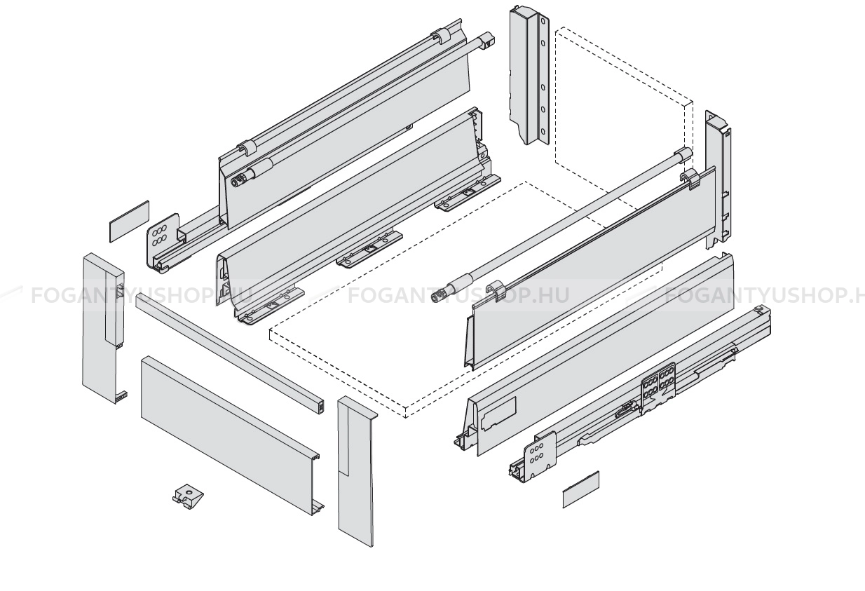 HARN---RITMA-CUBE-HSE---Duplafalu-femoldalas-belso-fiok-kerek-magasitott-oldalakkal-83x450mm-max.-60kg---Metalszurke-porfestett-acel