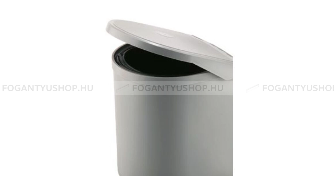 ELLETIPI RING - Bútorajtóra szerelhető kuka, hulladéktároló automatikusan nyíló tetővel - Műanyag - Szürke