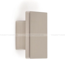 VIEFE Gomb fogantyú SQUARE - 16 mm - Szálcsiszolt nikkel - Zamak fém ötvözet - Fém gombfogantyú, bútorgomb (szögletes, kerek)