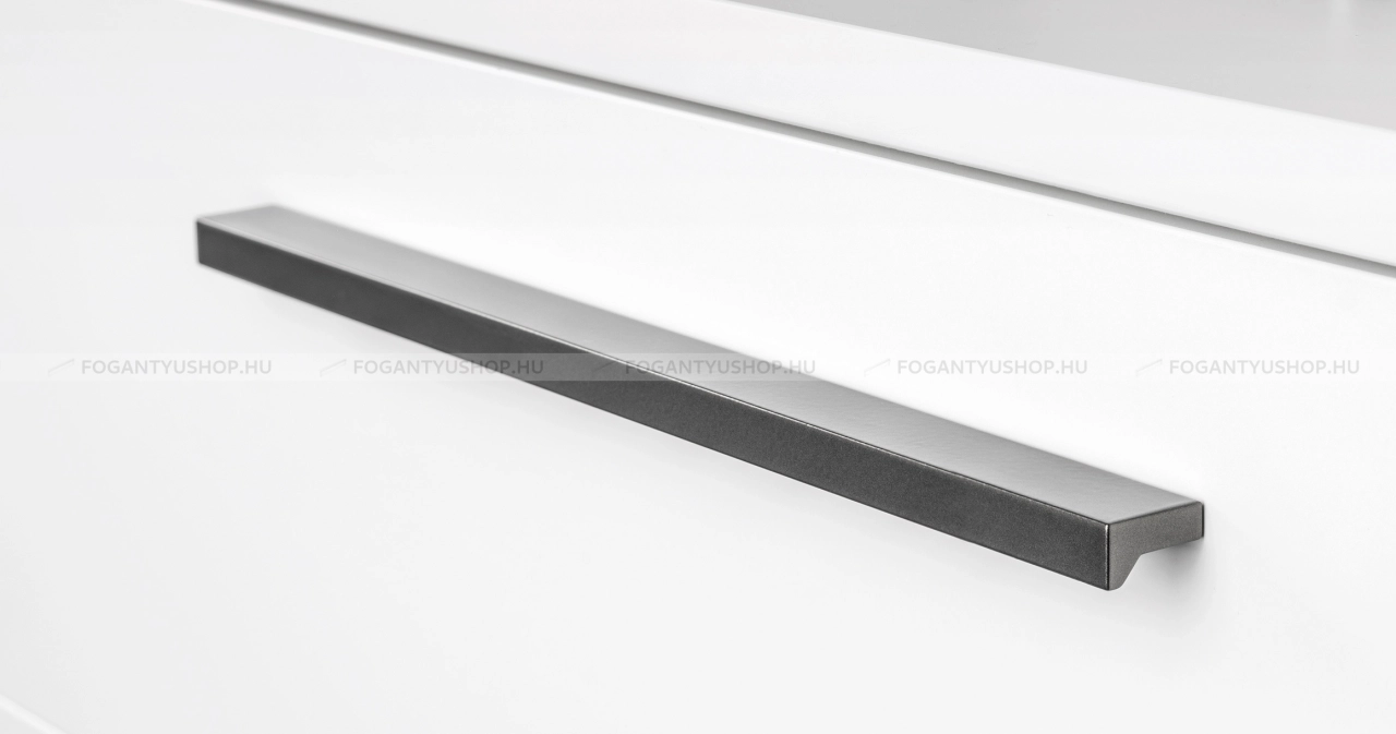 VIEFE Bútor fogantyú - ANGLE - Metál szürke LM23 - ABS műanyag - Több méretben gyártott fém bútorfogantyú