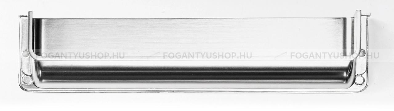 VIEFE Bútor fogantyú - NEST 19 202 - furattáv 202 mm - Polírozott króm Z01 - Zamak fém ötvözet - Bútorajtó felületébe marható, süllyeszthető fém fogantyú