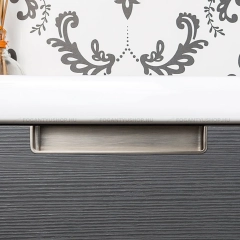 VIEFE Bútor fogantyú Bútor fogantyú NEST - 20,5 mm-es ajtóhoz - 202 mm - Szálcsiszolt nikkel - Zamak fém ötvözet - Bútora - 202 mm - Szálcsiszolt nikkel - Zamak fém ötvözet