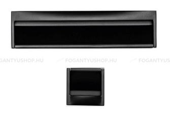 VIEFE Bútor fogantyú Bútor fogantyú WAVE - Fekete - Zamak fém ötvözet - Bútorajtó felületébe marható, süllyeszthető fém f -  - Zamak fém ötvözet