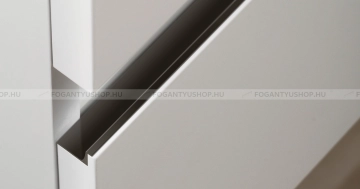 VIEFE Bútor fogantyú Bútor fogantyú GRADA - Festett fekete - Alumínium - Bútorajtó élébe marható, süllyeszthető fém fogan -  - Alumínium