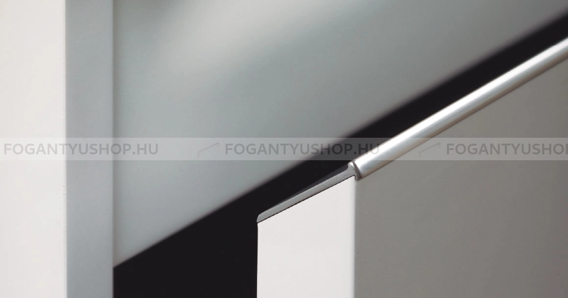 VIEFE Fogantyú STEEP - 18-19 mm-es ajtóhoz - Alumínium - Darabolható fém bútorfogantyú (fogantyú profil)