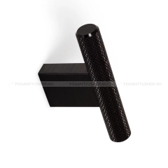 VIEFE Gomb fogantyú Gomb fogantyú GRAF MINI - 1 furatos - Fekete szálcsiszolt - Alumínium - Színes fém gombfogantyú, bút - 1 furatos -  - Alumínium