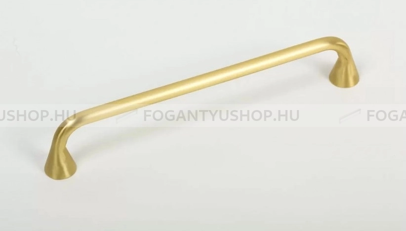 VIEFE Fogantyú - BELLA 160 - furattáv 160 mm - Csiszolt arany Z28 - Zamak fém ötvözet - Egy méretben gyártott színes fém bútorfogantyú