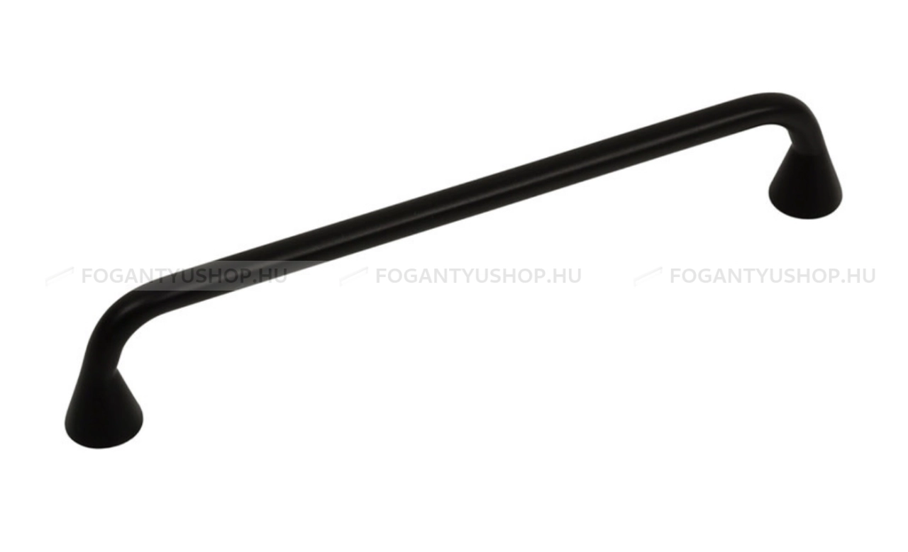 VIEFE Bútorfogantyú - BELLA 160 Festett - furattáv 160 mm - Festett fekete BlackL - Zamak fém ötvözet - Egy méretben gyártott színes fém bútorfogantyú