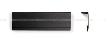 VIEFE Bútor fogantyú Bútor fogantyú STRATT - Festett fekete - Alumínium - Bútorajtó élére ültethető színes fém fogantyú - Festett fekete - Alumínium