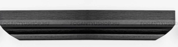 VIEFE Bútor fogantyú Bútor fogantyú SKALA - Fekete szálcsiszolt - Alumínium - Bútorajtó élére ültethető színes fém fogant - Fekete szálcsiszolt - Alumínium
