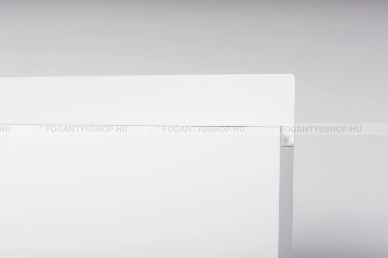 VIEFE Fogantyú - JEY Festett - 1 furatos - Matt fehér LM1 - Alumínium - Darabolható fém bútorfogantyú (fogantyú profil)