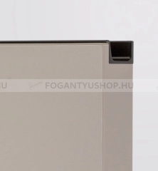 VIEFE Fogantyú Fogantyú JEY2 - Festett fekete - Alumínium - Darabolható fém bútorfogantyú (fogantyú profil) - 0 mm -  - Alumínium