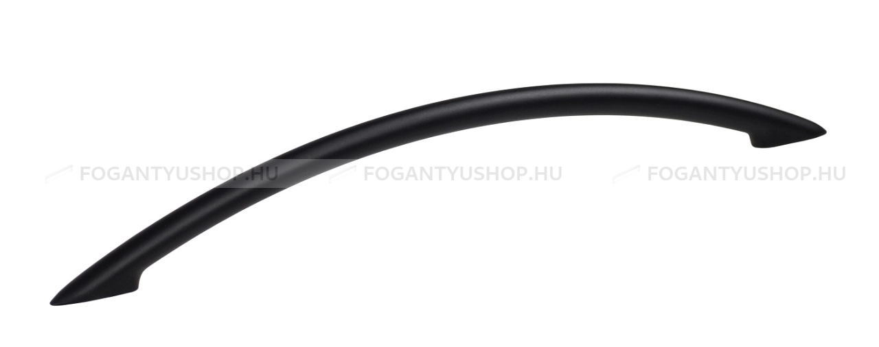 SCHWINN Fogantyú - 192 2084 - furattáv 192 mm - Festett fekete BlackL - Zamak fém ötvözet - Több méretben gyártott színes fém bútorfogantyú