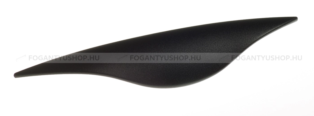 SCHWINN Bútor fogantyú - 128 2225 Strukturált - furattáv 128 mm - Strukturált fekete  - Zamak fém ötvözet - Bútorajtó élére ültethető színes fém fogantyú