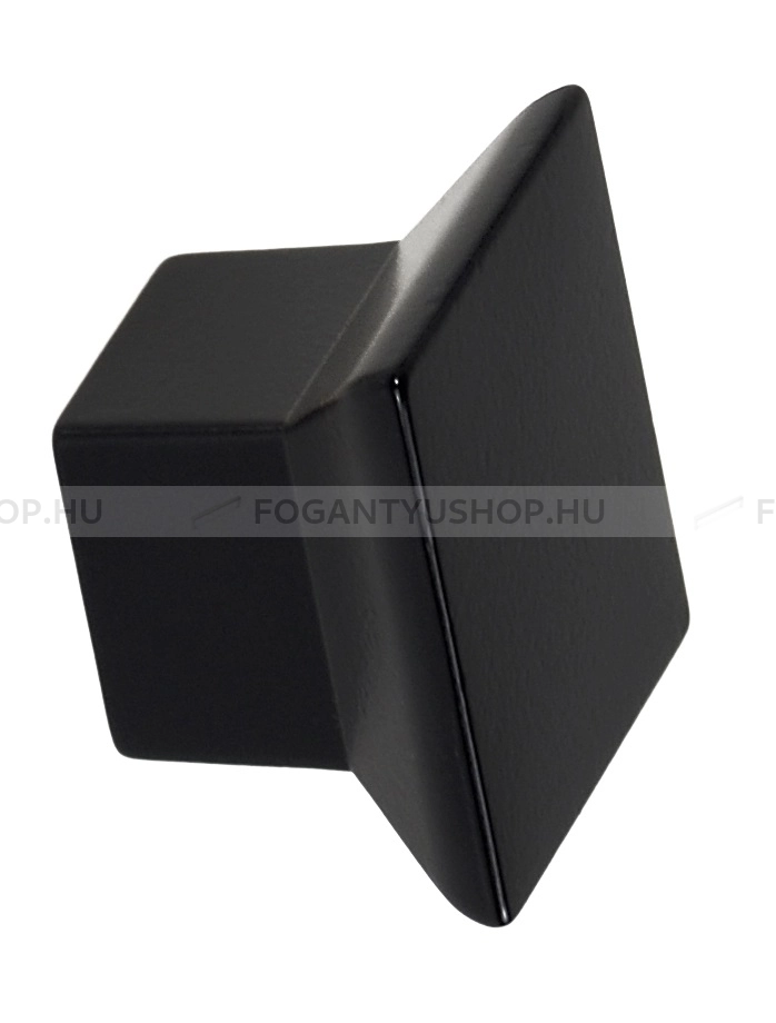 SCHWINN Fogantyú - 2324 - Festett fekete - Színes fém gombfogantyú, bútorgomb