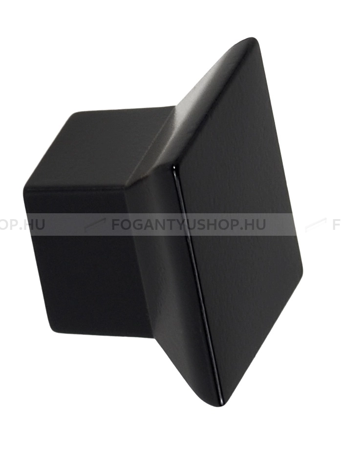 SCHWINN Gomb fogantyú - 16 2324 Festett - furattáv 16 mm - Festett fekete BlackL - Zamak fém ötvözet - Színes fém gombfogantyú, bútorgomb