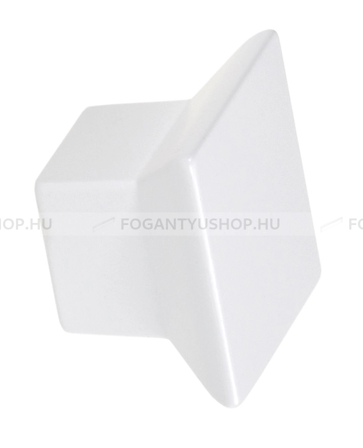 SCHWINN Bútorgomb - 16 2324 Festett - furattáv 16 mm - Festett fehér WhiteL - Zamak fém ötvözet - Színes fém gombfogantyú, bútorgomb