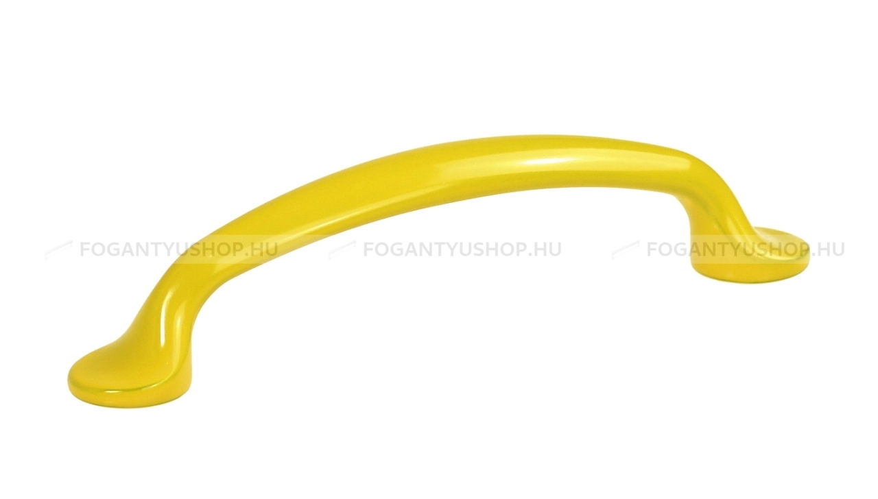 SCHWINN Bútorfogantyú - 96 2342 - furattáv 96 mm - Sárga  - Zamak fém ötvözet - Egy méretben gyártott színes fém bútorfogantyú