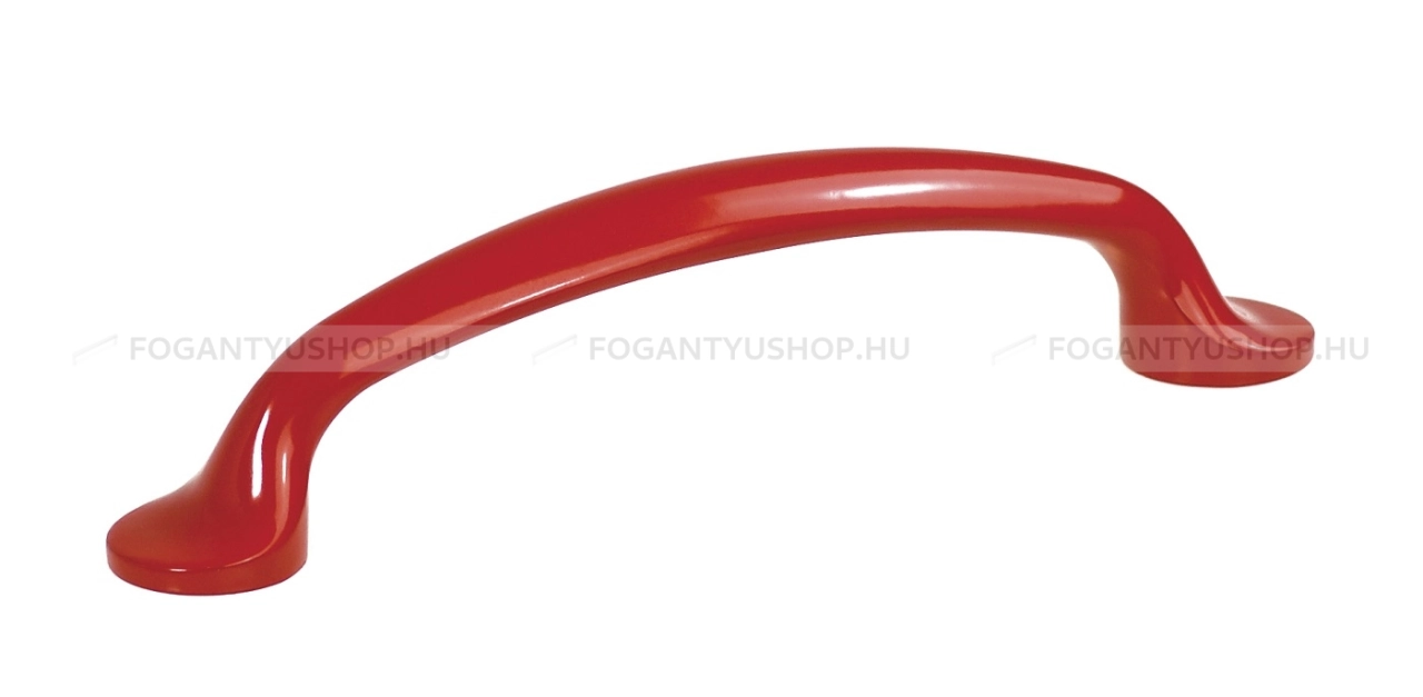 SCHWINN Fogantyú - 96 2342 Piros - furattáv 96 mm - Piros rdeca1 410 - Zamak fém ötvözet - Egy méretben gyártott színes fém bútorfogantyú