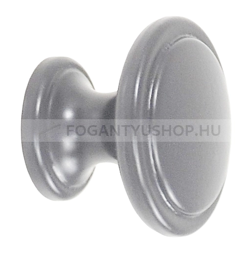 SCHWINN Gomb fogantyú - 2786 - 1 furatos - Szürke siva1 - Zamak fém ötvözet - Színes fém gombfogantyú, bútorgomb