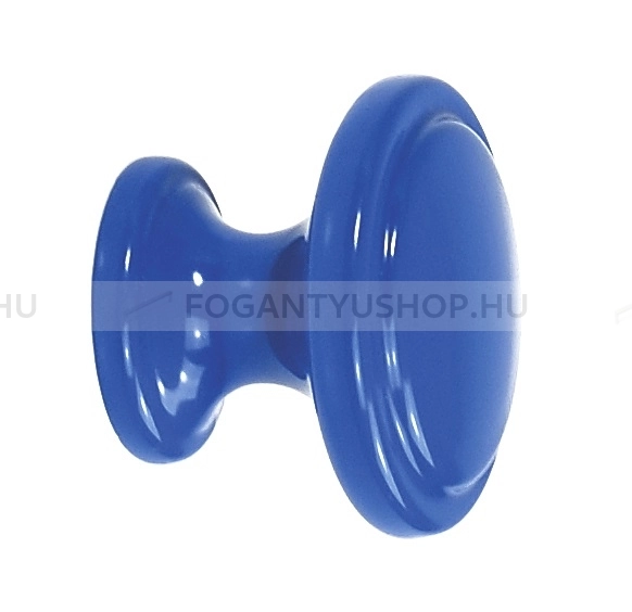 SCHWINN Gombfogantyú - 2786 - 1 furatos - Kék  - Zamak fém ötvözet - Színes fém gombfogantyú, bútorgomb