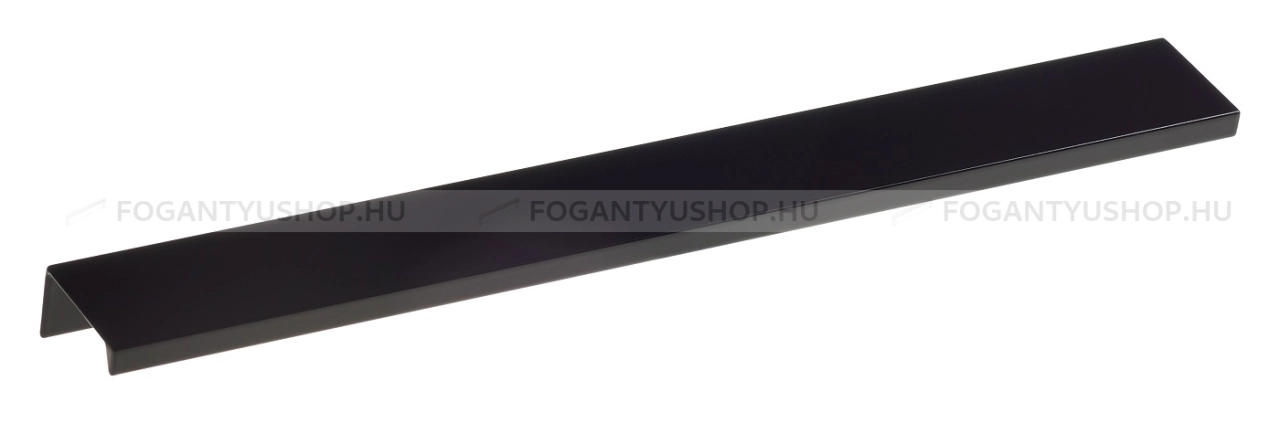 SCHWINN Fogantyú - 4394 - Festett fekete - Bútorajtó élére ültethető színes fém fogantyú