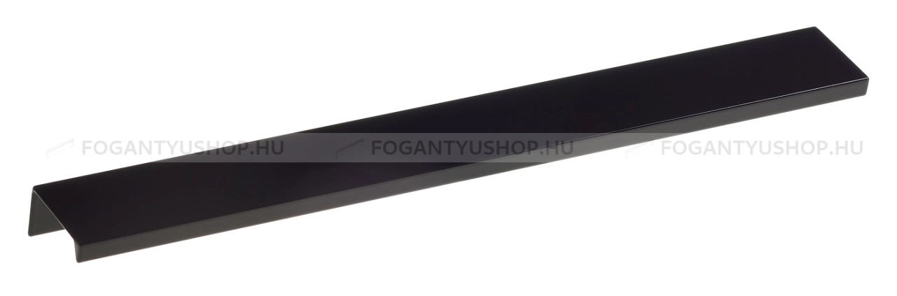 SCHWINN Bútor fogantyú - 4394 Festett - Festett fekete BlackL - ABS műanyag - Bútorajtó élére ültethető színes fém fogantyú