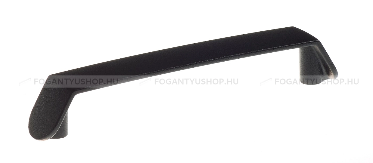 SCHWINN Bútorfogantyú - 128 Z162 - furattáv 128 mm - Strukturált fekete  - Zamak fém ötvözet - Egy méretben gyártott színes fém bútorfogantyú