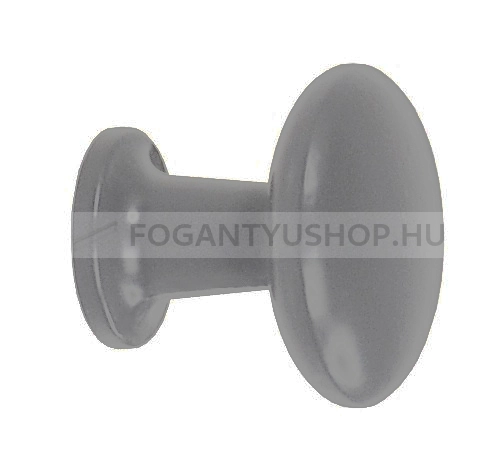 SCHWINN Gombfogantyú - 1 furatos - Szürke siva1 - Zamak fém ötvözet - Színes fém gombfogantyú, bútorgomb