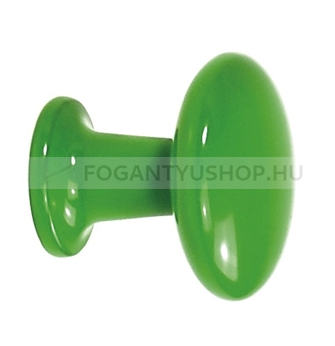 SCHWINN Bútorgomb - 1 furatos - Zöld  - Zamak fém ötvözet - Színes fém gombfogantyú, bútorgomb