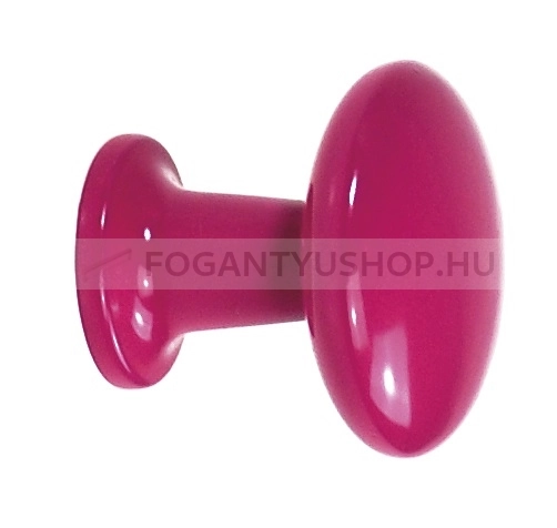 SCHWINN Bútorgomb - Rózsaszín - 1 furatos - Rózsaszín  - Zamak fém ötvözet - Színes fém gombfogantyú, bútorgomb