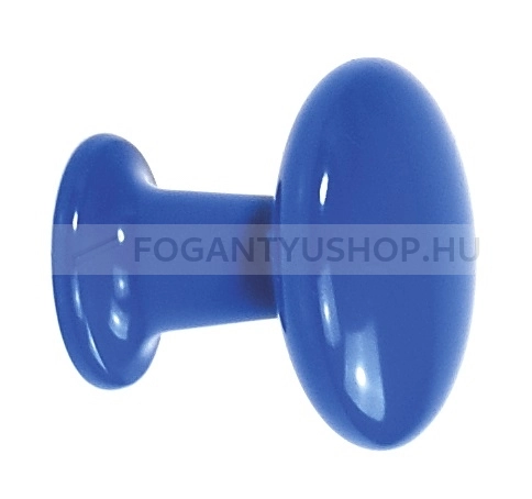 SCHWINN Gombfogantyú - 1 furatos - Kék  - Zamak fém ötvözet - Színes fém gombfogantyú, bútorgomb