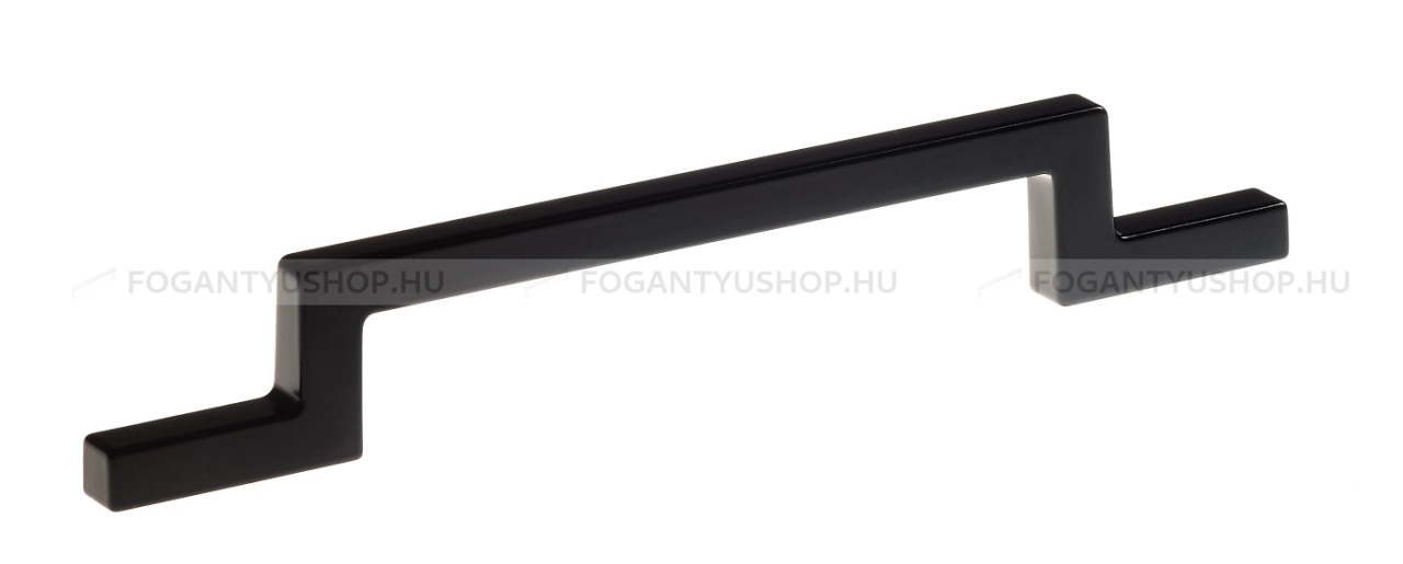 SCHWINN Fogantyú - 128 Z303 Festett - furattáv 128 mm - Festett fekete BlackL - Zamak fém ötvözet - Egy méretben gyártott színes fém bútorfogantyú