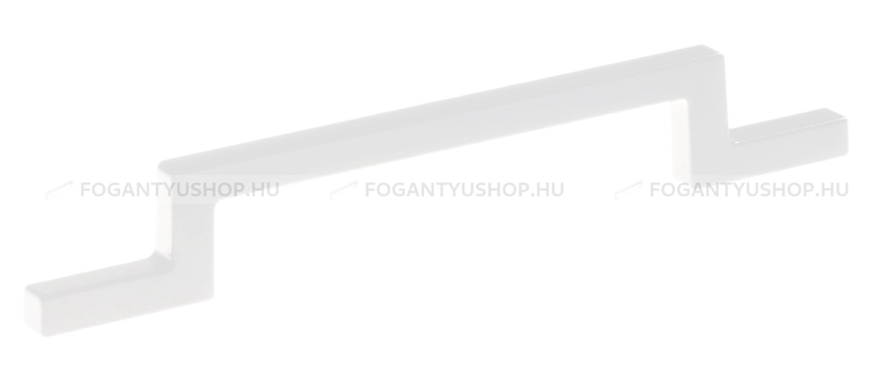 SCHWINN Bútor fogantyú - 128 Z303 Festett - furattáv 128 mm - Festett fehér WhiteL - Zamak fém ötvözet - Egy méretben gyártott színes fém bútorfogantyú