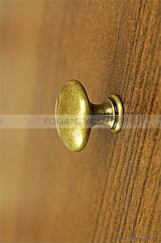 GIUSTI Fogantyú - FG.EXP2024-25D1 - Antik patina barna - Antikolt, vintage fém gombfogantyú (szögletes, kerek)