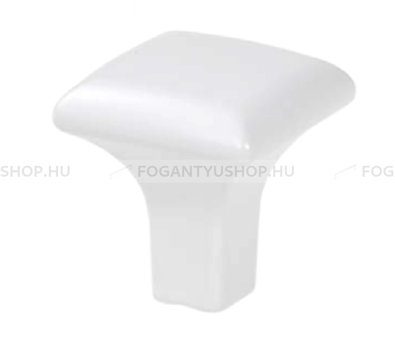 SCHWINN Fogantyú - 2991 - Festett fehér - Színes fém gombfogantyú, bútorgomb