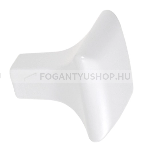 SCHWINN Gomb fogantyú - 2991 Festett - 1 furatos - Festett fehér WhiteL - Zamak fém ötvözet - Színes fém gombfogantyú, bútorgomb
