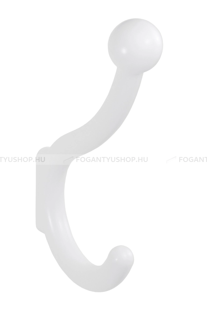 SCHWINN Fogas - 32 2071 Festett - Festett fehér WhiteL - Zamak fém ötvözet - Kombinált, kalaptartós fogas