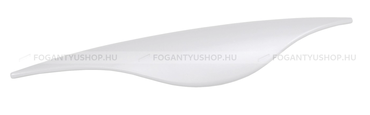 SCHWINN Bútor fogantyú - 128 2225 - furattáv 128 mm - Festett fehér WhiteL - Zamak fém ötvözet - Egy méretben gyártott színes fém bútorfogantyú