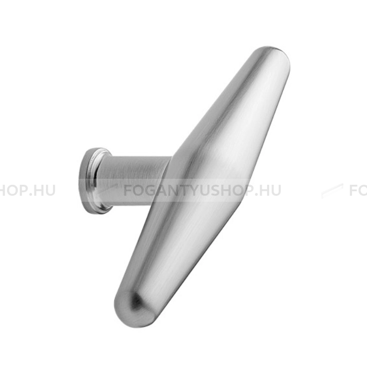 FURNIPART Gomb fogantyú - BALANCE - 1 furatos - Ezüst inox (szálcsiszolt) SNiL - Zamak fém ötvözet - Fém gombfogantyú, bútorgomb (szögletes, kerek)