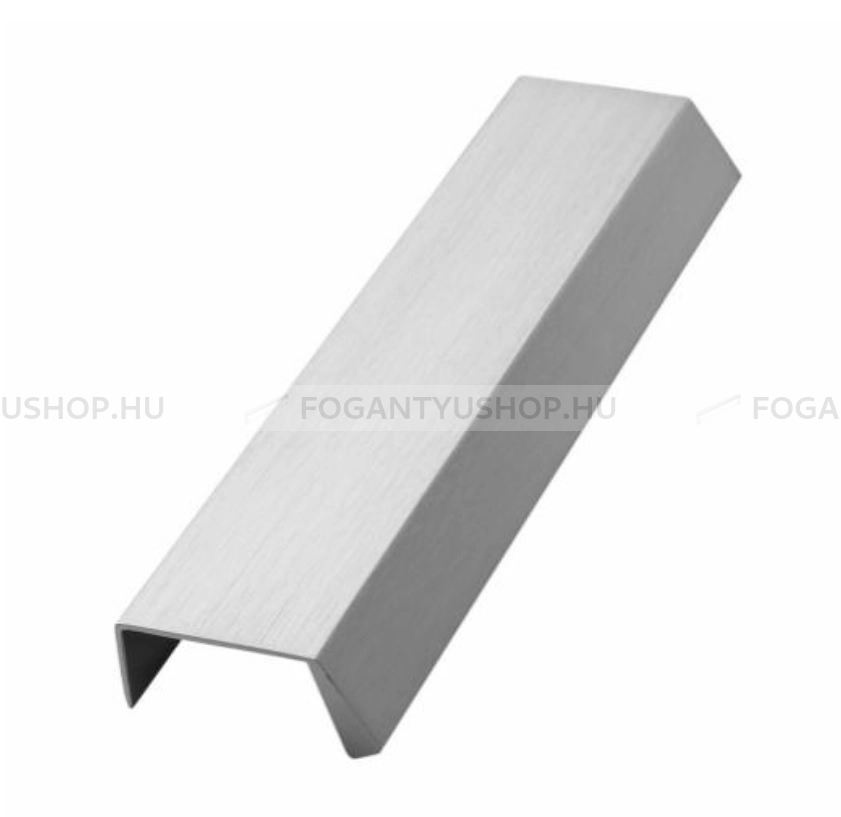 FURNIPART Bútor fogantyú - BENCH - Szálcsiszolt 66 - Alumínium - Bútorajtó élére ültethető fém fogantyú