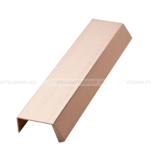 FURNIPART Bútor fogantyú BENCH - 160 mm - Szálcsiszolt rosegold - Alumínium - Bútorajtó élére ültethető színes fém fogantyú