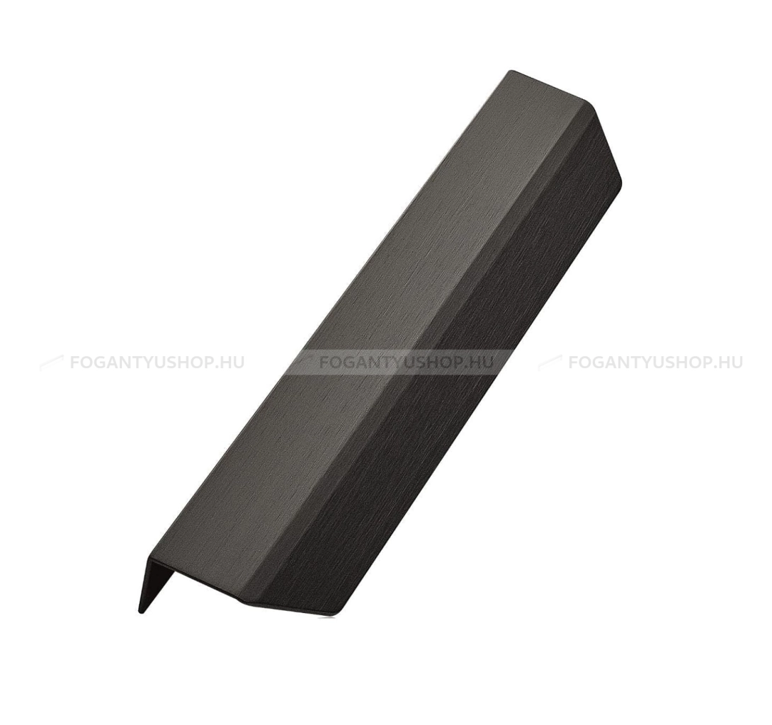FURNIPART Fogantyú BLAZE 2 - Fekete szálcsiszolt - Bútorajtó élére ültethető színes fém fogantyú