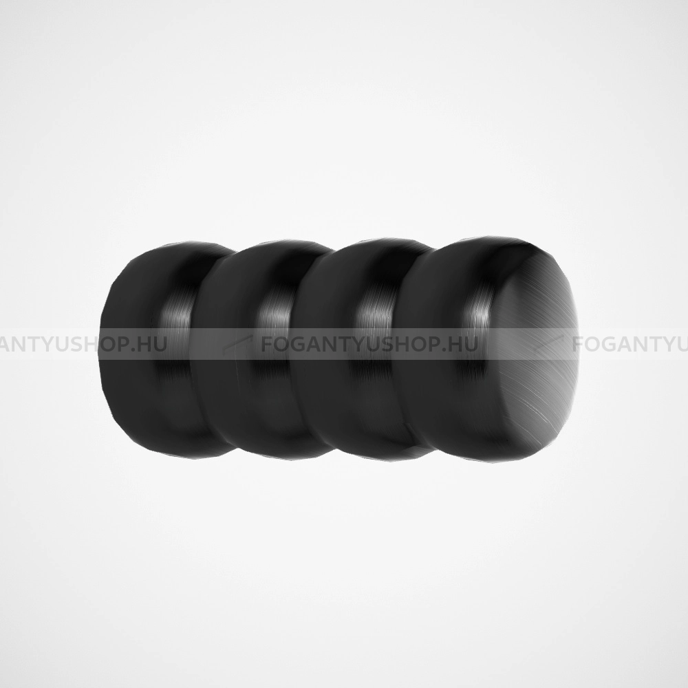 FURNIPART Gombfogantyú - BOUNCE KNOB Festett - 1 furatos - Matt fekete 99 - Zamak fém ötvözet - Színes fém gombfogantyú, bútorgomb
